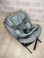 Автокресло детское Indigo Smart+ ISOFIX группа 0/1/2/3 (0-36) серый-зеленый