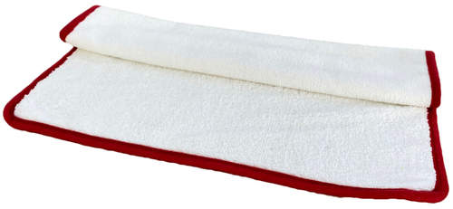 DEKO Микрофибра белая с красной окантовкой 40x40 см