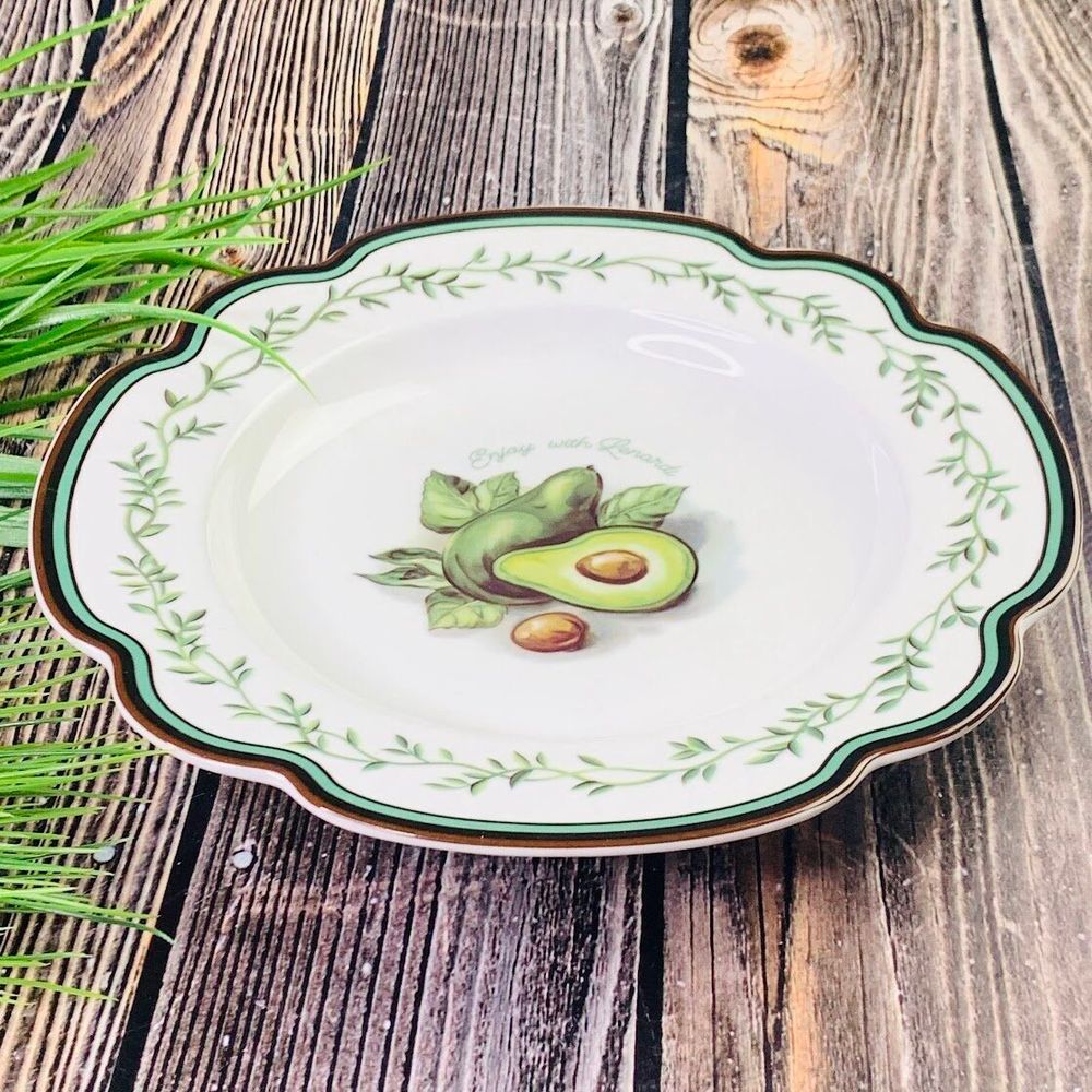 Lenardi 109-066 Набор из 6 глубоких тарелок 23см АВОКАДО в под.уп.(х6)Фарфор