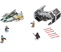 LEGO Star Wars: Усовершенствованный истребитель TIE Дарта Вейдера против Звёздного истребителя A-Wing 75150 — Vader's TIE Advanced vs. A-wing Starfighter — Лего Звездные войны Стар Ворз