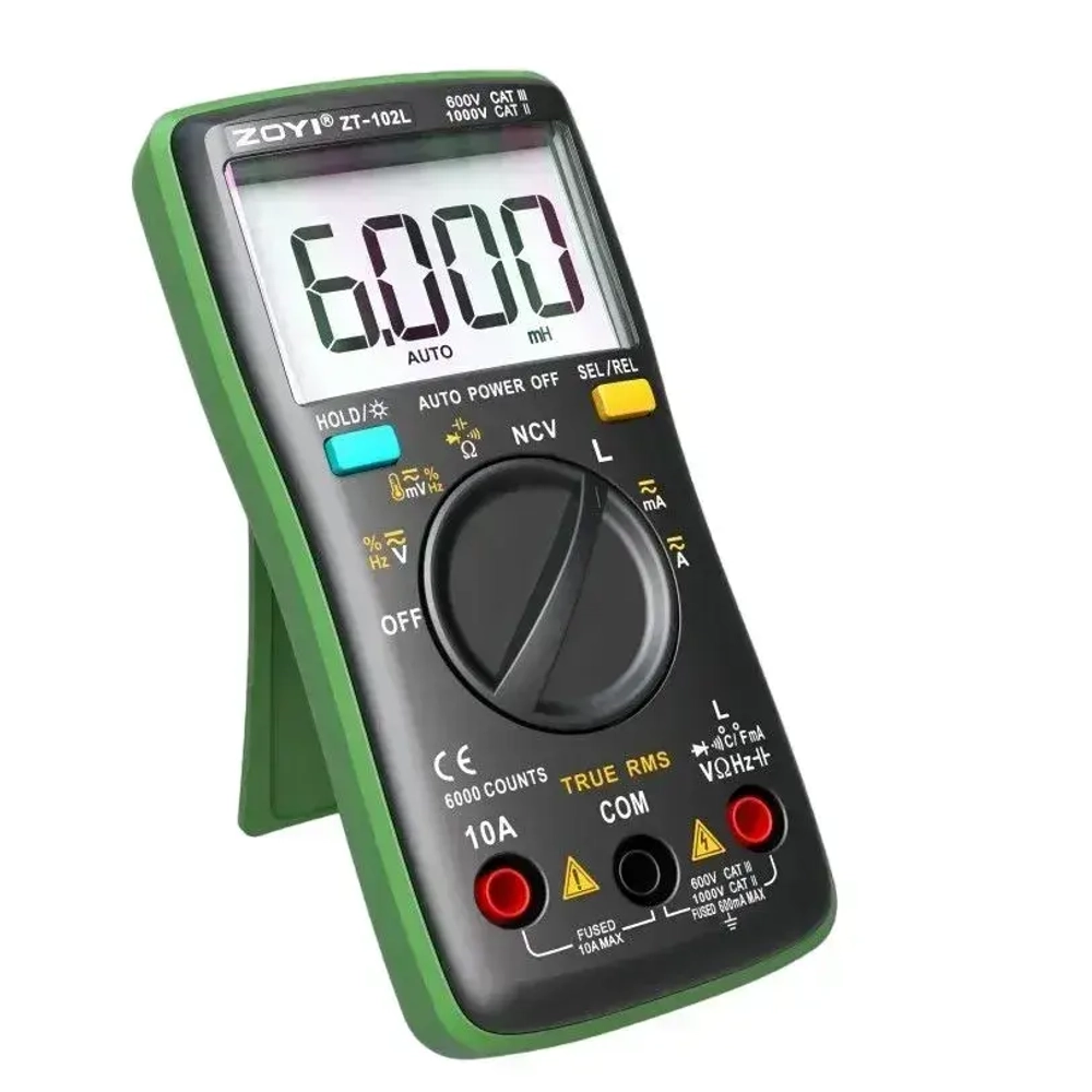ZT-102L ZOYI автоматический мультиметр с индуктивностью и поиском проводки