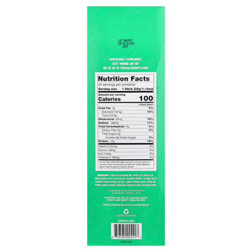 Chomps, Jalapeño Beef Sticks, Medium, 24 Sticks, 1.15 oz (32 g) Each