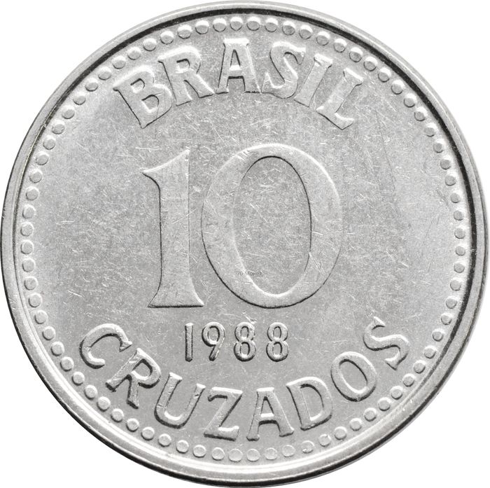 10 крузадо 1988 Бразилия