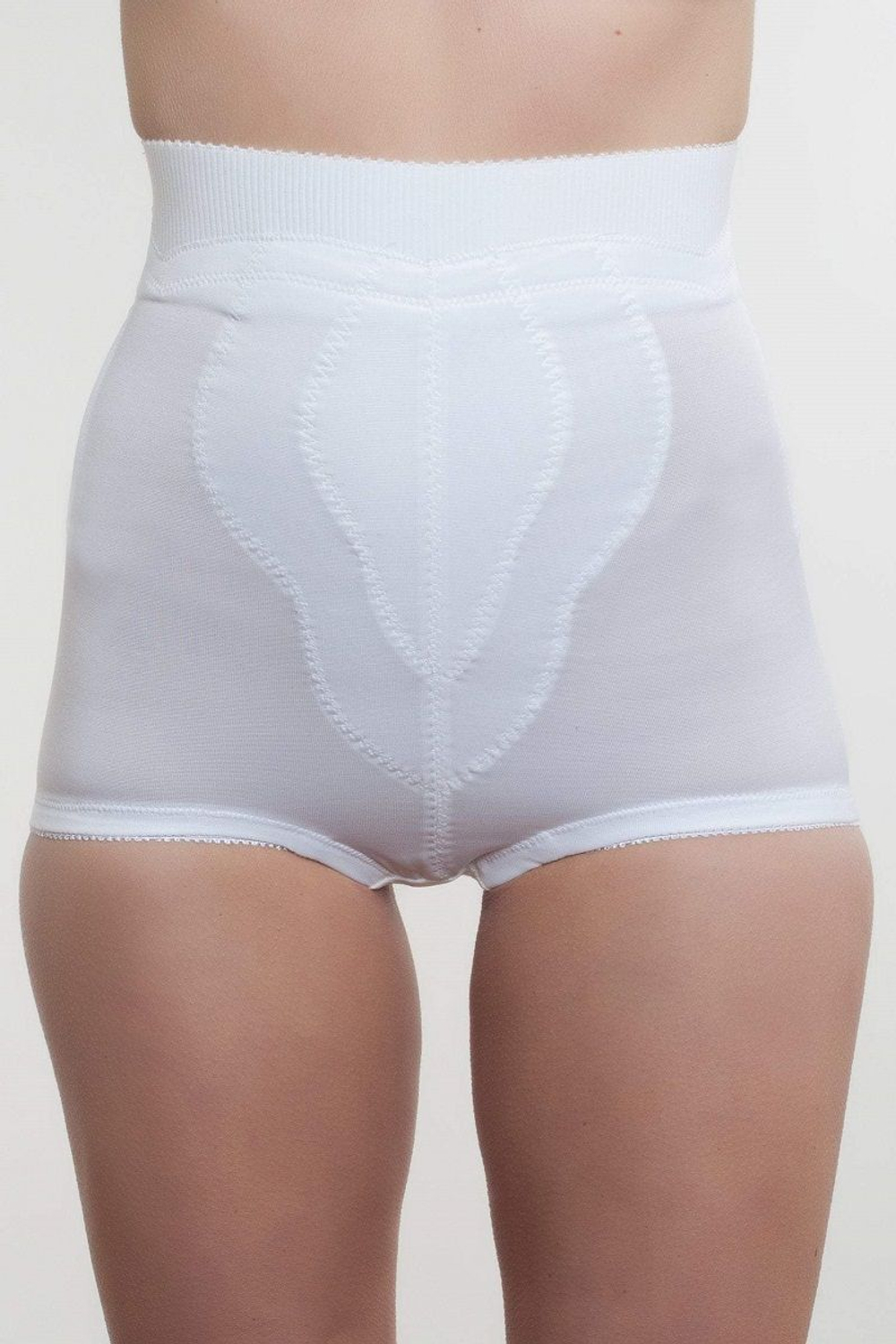 Шелковистые корсетные трусы со вставкой в виде тюльпана (Размер: 2X) (Цвет: бежевый)