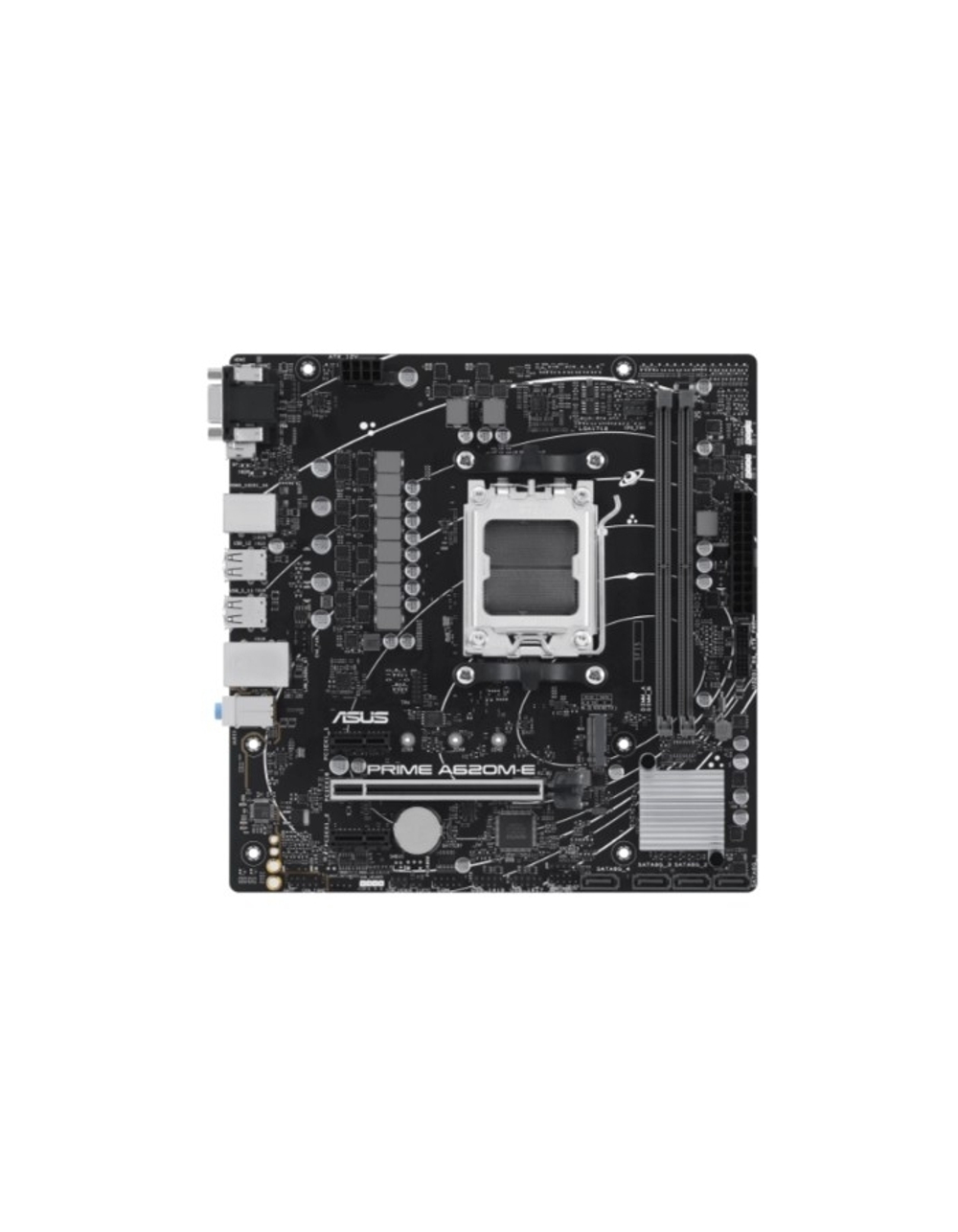 Материнская плата ASUS PRIME A620M-E-CSM (Socket AM5, mATX, 2xDDR5(96GB), VGA / DP / HDMI, 1xPCIe 4.0x16 / 2xPCIe 4.0x1, 1xLAN, 4xSATA 6Gb / s, 1xM.2, 2xUSB 3.2, 4xUSB 2.0, 1xPS / 2)