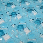 Коврик 67*38см "Мозайка" противоскользящий, голубой