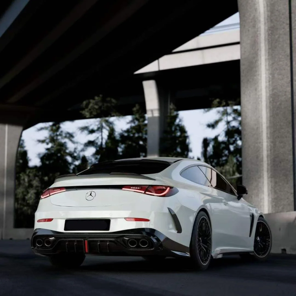 Карбоновый обвес для Mercedes-Benz CLE C236 CLE53 AMG 2023+ Мерседес губа диффузор юбки Спойлер