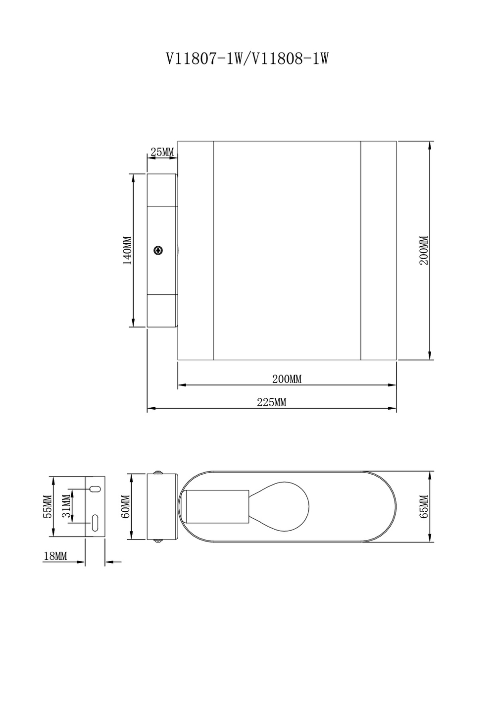 Светильник настенный Moderli V11807-1W Metalicana