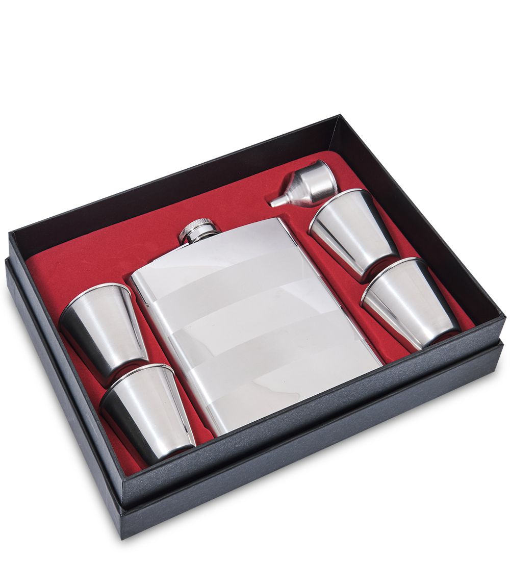 GT-92 Подарочный набор фляжка со стопками «Классика» 500 мл