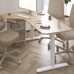 Конференц-стул на колесиках - IKEA MULLFJÄLLET/MUKKFJALLET/МУЛЬФЬЕЛЛЕ ИКЕА, 72х112х72 см, бежевый