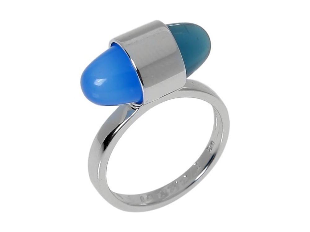 "Эринайт 4" кольцо в серебряном покрытии из коллекции "Азбука цвета" от Jenavi