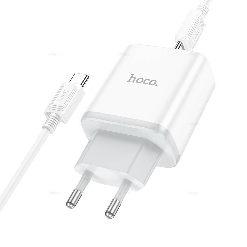Зарядное устройство на Type-C Hoco C105A 20W PD + QC3.0 (White)