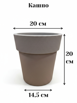 Замиокулькас искусственный 80см в стильном кашпо