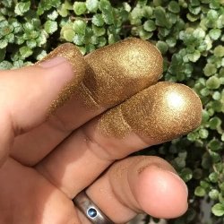 Бронзовая пудра БПК 100 гр, пигмент бронзовый 80-60 микронов (металлическая пудра) для краски и декора, крупная