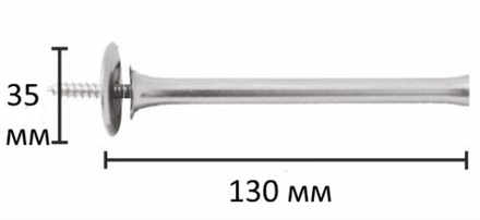 Держатель для штор Солнце Ост с ножкой, цвет светло-серый