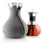 Чайник заварочный tea maker в неопреновом текстурном чехле, 1 л, темно-серый