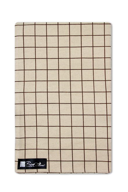 Наволочка Клетка бежевая фланель RinaAmari Размер 40*60