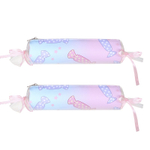 Пенал - косметичка Alingar, ПВХ, молния, 210 х 60 х 40 мм, "Конфетка-2", розово-голубой