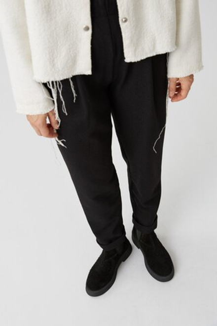 Ботинки из нубука черного цвета