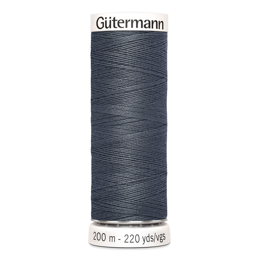 01 Нить Sew-All 100/200 м для всех материалов, 100% полиэстер Gutermann 748277 (093 аспидно-серый)