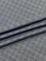 Хлопок с шерстью фланель Grandi & Rubinelli голубой в клетку