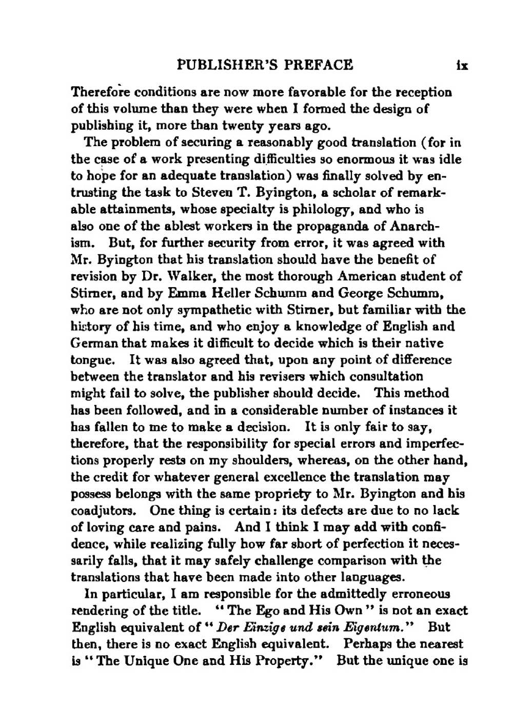 The ego and his own | Max Stirner