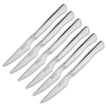 Набор ножей для стейка на 6 персон 6 предметов Arcos Steak Knives 3780