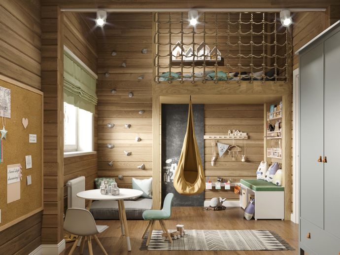 Дизайн Проект детской комнаты на двоих детей в Москве - заказать дизайн интерьера от ₽ за м²