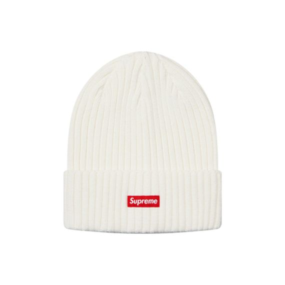 Supreme SS19 Overdyed Beanie White Box Logo -