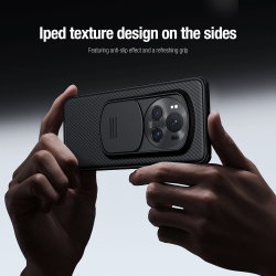 Усиленный чехол с сдвижной шторкой для камеры от Nillkin для Huawei Honor Magic 6 Pro, серия CamShield Pro
