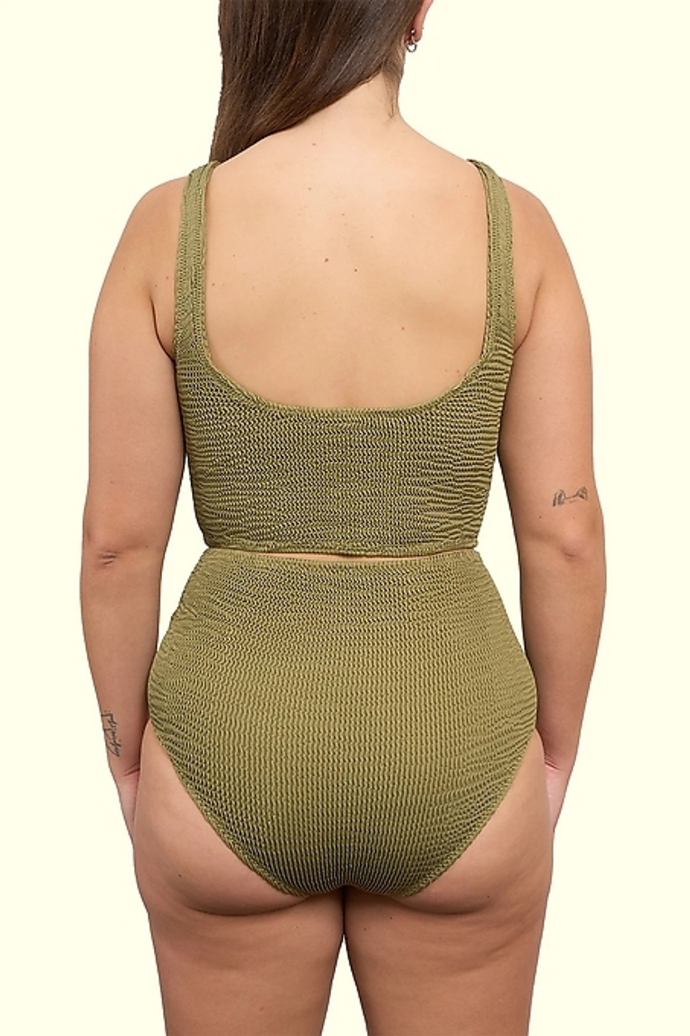 Топ купальника фисташковый