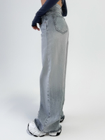 Джинсы LOLOBLUES 18165 широкие однотонные с градиентом