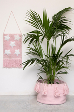 Корзина Lorena Canals Tassels Pink (30 x Ø45 см)