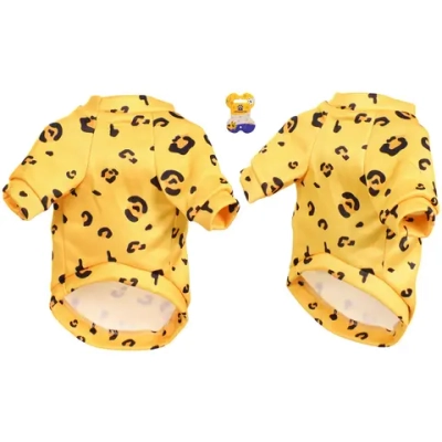 Кофта - толстовка для мелких пород собак «BRO Style», принт леопард, р S