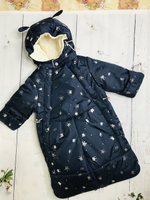 Комбинезон-трансформер (2в1) Модель: 025 "Коронки" (ИП Петрова Г.Г.) (Цвет: Черный, Размер: 80)