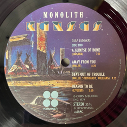 Винтажная виниловая пластинка LP Kansas Monolith (Japan 1979) (Obi) On The Other Side