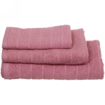 Полотенце махровое 70*130см «Sea ​​wave» цвет розовый 10120 плотность 400гр/м2