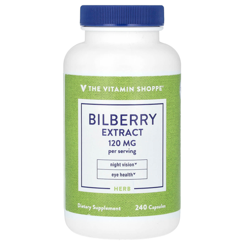 The Vitamin Shoppe, экстракт черники, 240 капсул (60 мг в 1 капсуле)