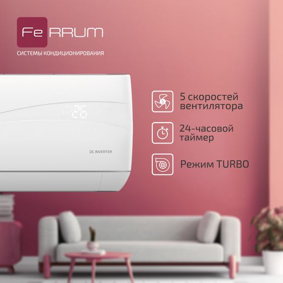 Инверторный кондиционер FeRRUM Titan iFIS07VR1/iFOS07VR1 — (43)