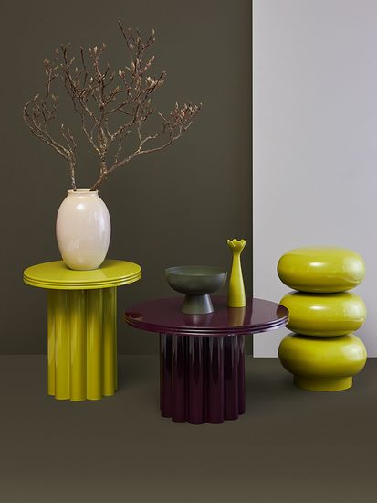 Подсвечник laminaria, 23 см, лайм