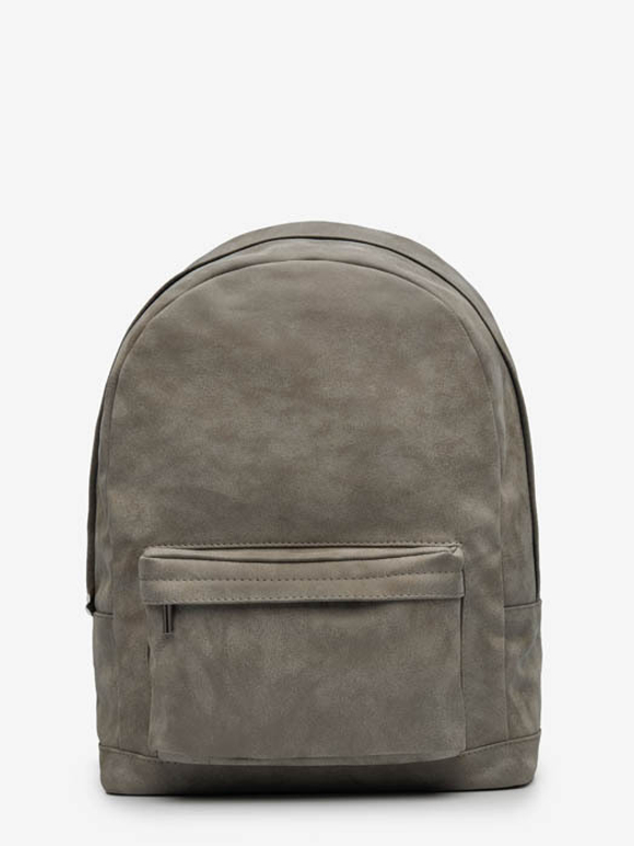 рюкзак закругленный какао (серо-бежевый) L эко