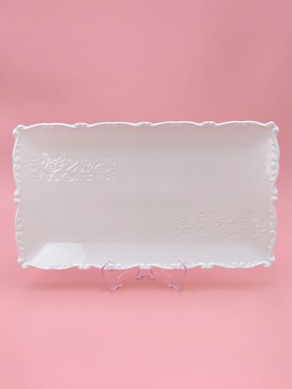 Блюдо прямоугольное 34,5х19,5 см. набор 4 шт. "Орнамент"