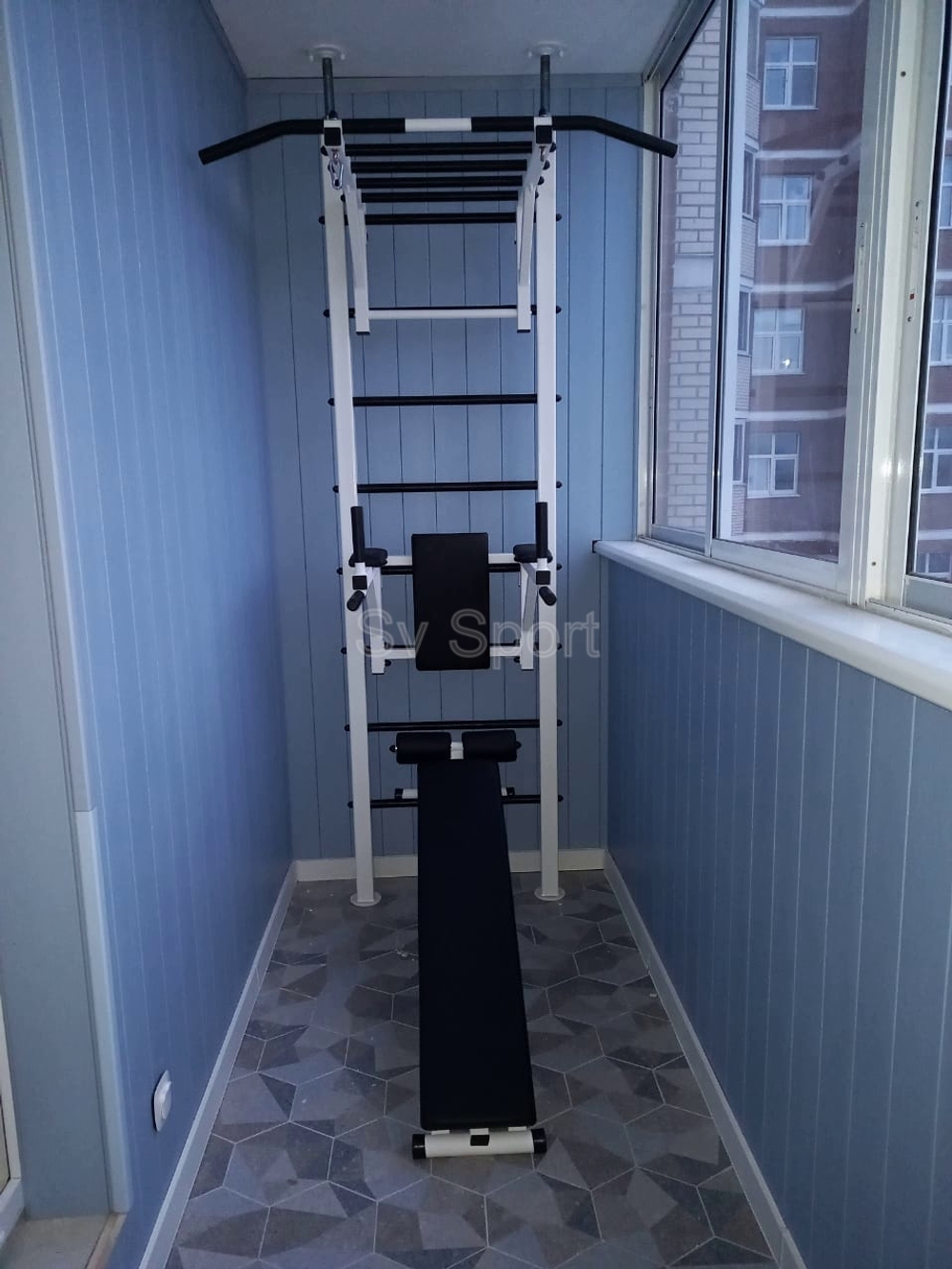 Монтаж шведской стенки Sv Sport враспор