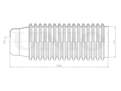 Пыльник переднего амортизатора UNIO DUC-10031