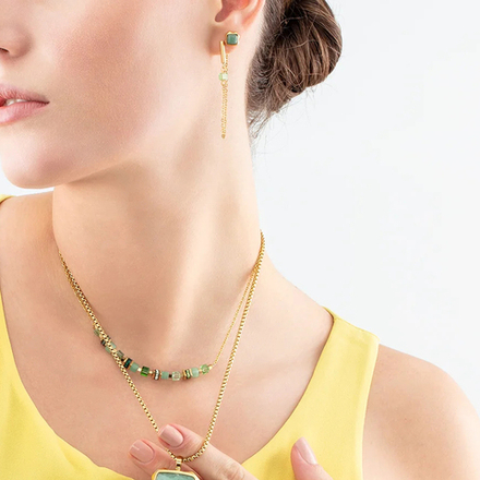 Серьги Coeur de Lion Green-Gold 1200/21-0516