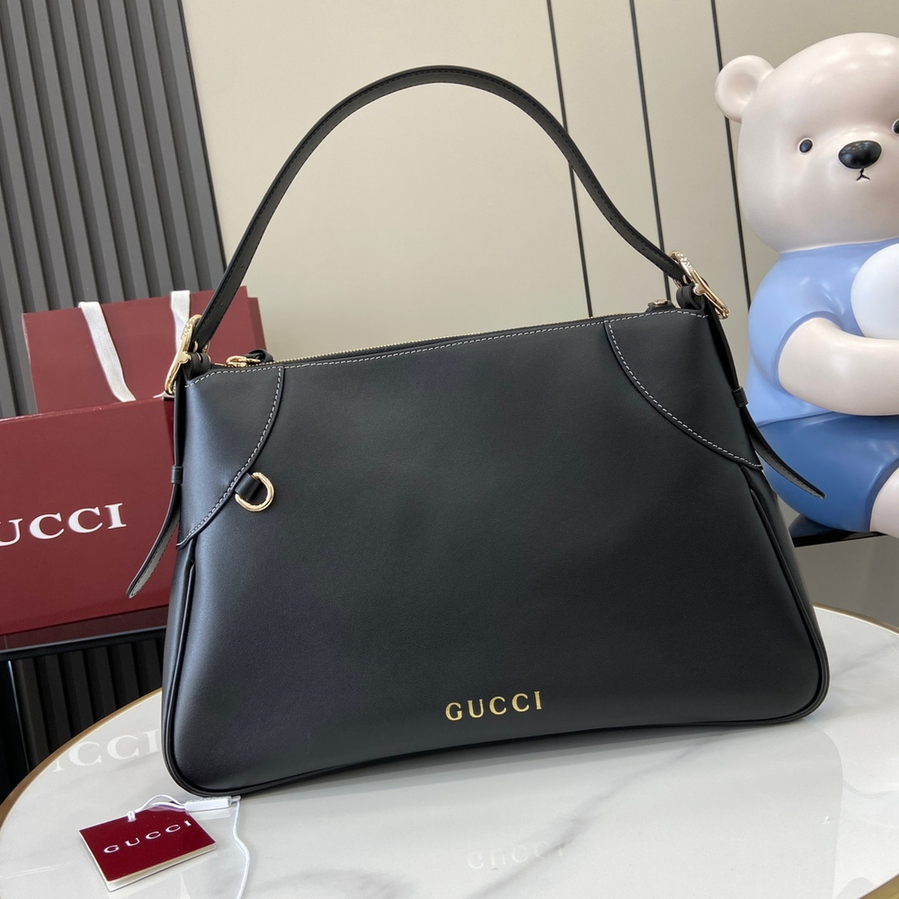 Gucci GG Emblem Large Shoulder Bag 37 cm