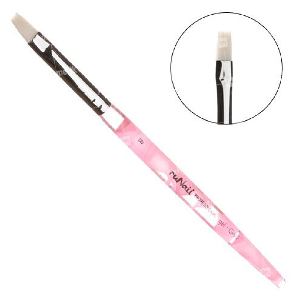 Runail Кисть для геля Gel GMF №8 №0196