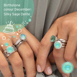 Серьги Qudo Creole TIVOLA small (S/P) Silky sage delite 310692