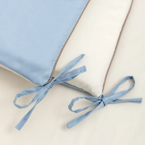 Комплект постельного белья Lollycottons Коники-сны 6 предметов, Голубой