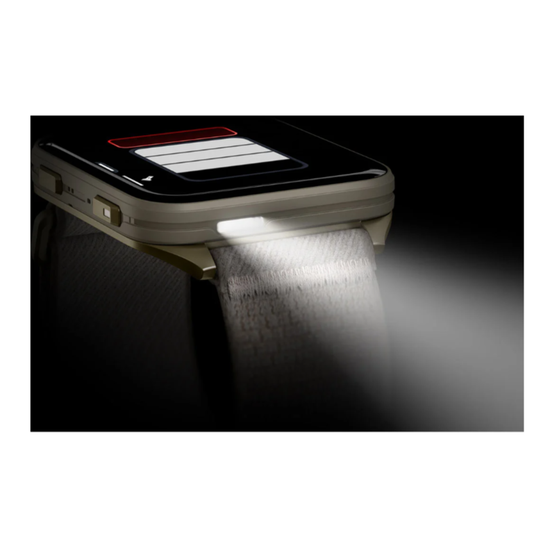 Умные часы Garmin Venu X1 мягкий золотой с титановой задней крышкой и нейлоновым ремешком цвета французский серый